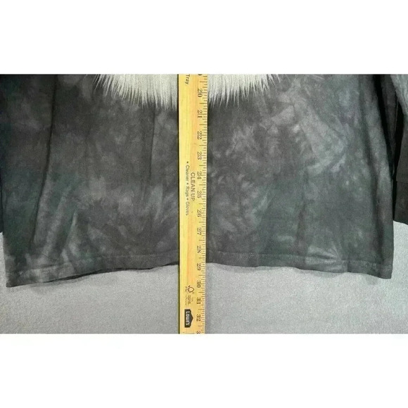 The Mountain Australian Shepherd Collie Dog T Shirt Adult Large Black Tie Dye - Picture 5 of 7